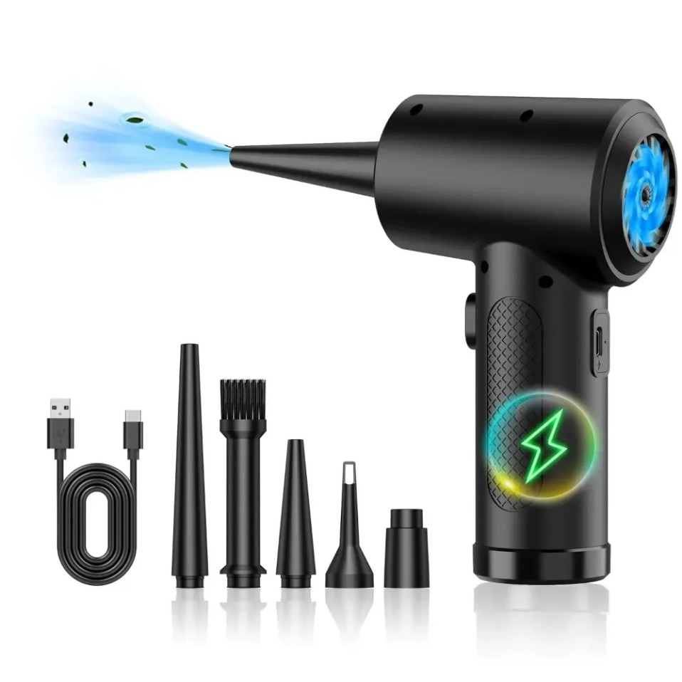 Dryer Car Blower - Elektrischer Kabelloser Luftstaubsauger Druckluftgebläse mit LED-Licht